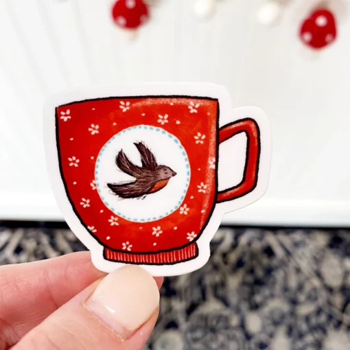 Sticker Tasse Rouge-Gorge