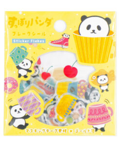 Stickers flocons Panda Café