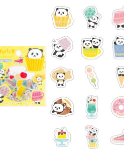 Stickers flocons Panda Café