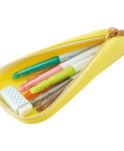 Trousse en Silicone souple Jaune citron