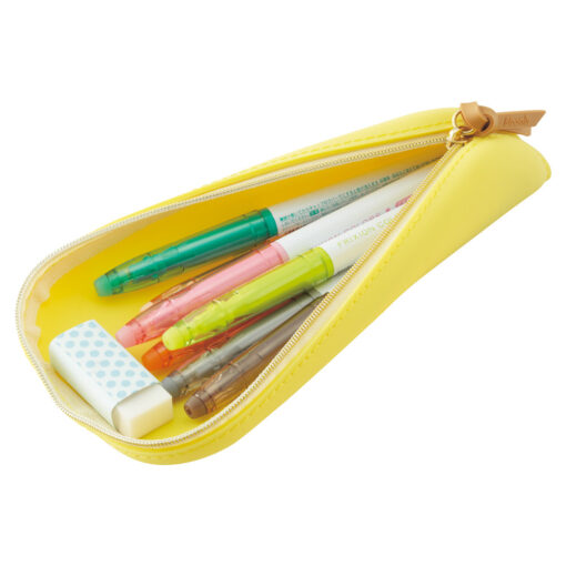 Trousse en Silicone souple Jaune citron