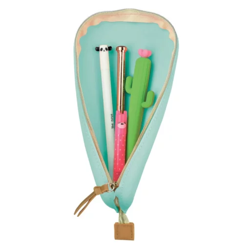 Trousse en Silicone souple Vert d’eau