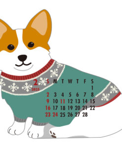 Calendrier Animal Die-Cut 2025 – Corgi