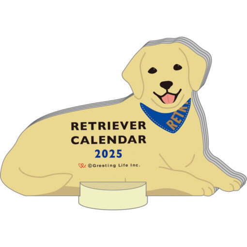 Calendrier Animal Die-Cut 2025 – Retriever