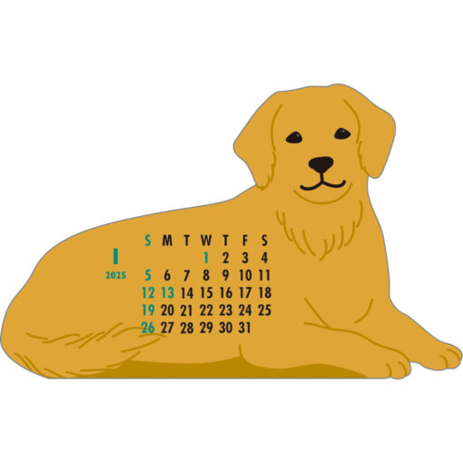 Calendrier Animal Die-Cut 2025 – Retriever