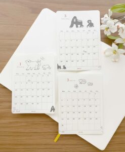 Autocollants Calendrier 2025 – Mensuel et Annuel – Parade Animaux