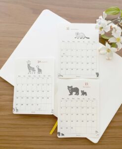 Autocollants Calendrier 2025 – Mensuel et Annuel – Parade Animaux