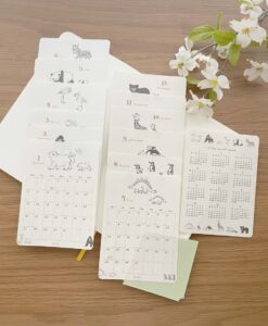 Autocollants Calendrier 2025 – Mensuel et Annuel – Parade Animaux