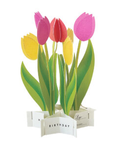 Carte Pop Up Anniversaire Tulipe