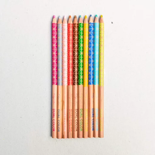 Crayons de couleur 2 en 1 Kokuyo