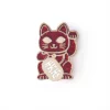 Pin’s Maneki Neko Rouge à paillettes