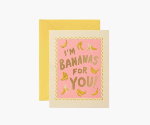 Carte I’m Bananas for you Rifle Paper Co