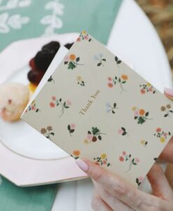 Carte de remerciement Dahlia Rifle Paper