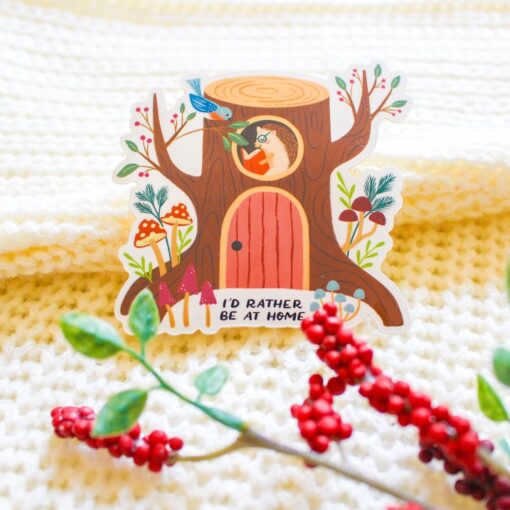 Sticker Je préfèrerais être à la maison