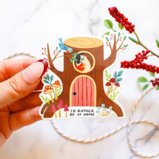 Sticker Je préfèrerais être à la maison