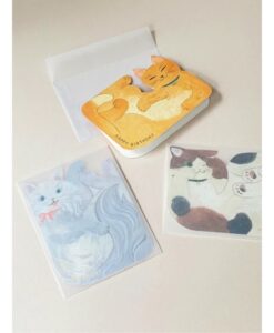 Carte anniversaire Die-Cut Chat Blotti