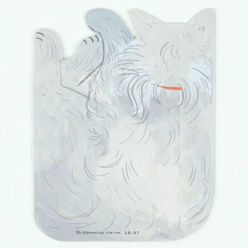 Carte anniversaire Die-Cut Chat Blotti