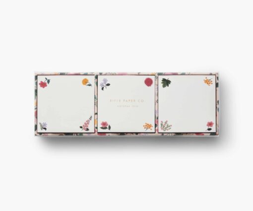 Coffret de 3 bloc-notes Dahlia Rifle Paper