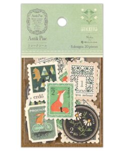 Stickers Timbres – Antiquités Verde