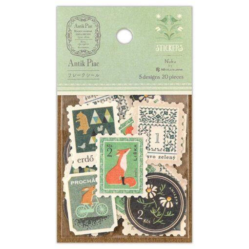 Stickers Timbres – Antiquités Verde