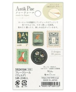 Stickers Timbres – Antiquités Verde