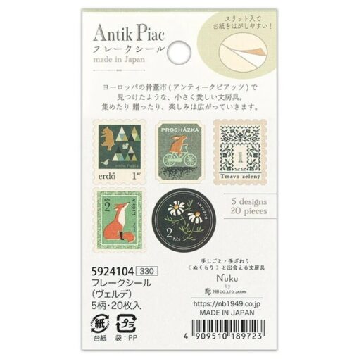Stickers Timbres – Antiquités Verde