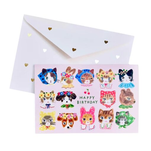 Carte anniversaire Niko Niko Aiko Fukawa