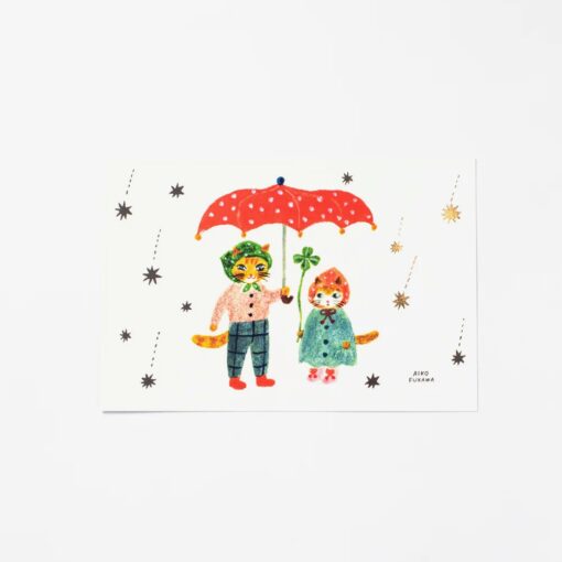 Carte postale Pluie étoiles filantes – Aiko Fukawa