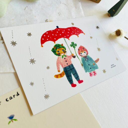 Carte postale Pluie étoiles filantes – Aiko Fukawa