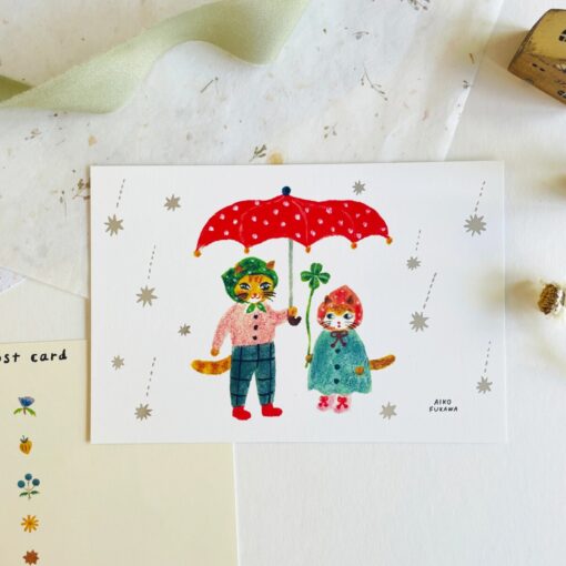 Carte postale Pluie étoiles filantes – Aiko Fukawa