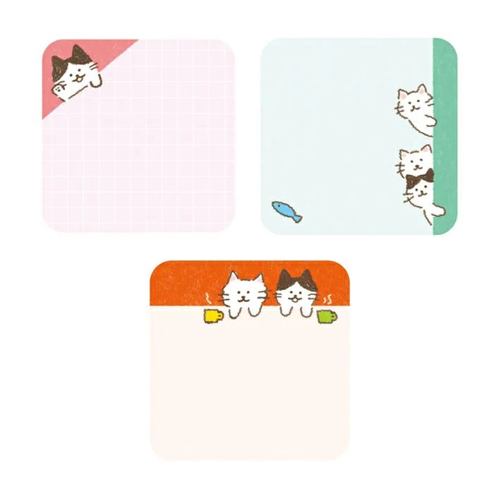 Mini post it Furukawa – Chat curieux