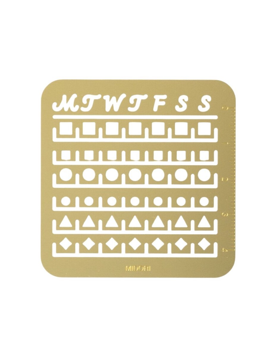 Pochoir Calendrier Mensuel Midori (L)