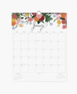 Calendrier mural ‘Dahlia’ 2026 Rifle Paper Co