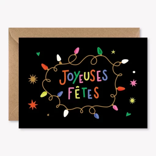 Carte Joyeuses fêtes Lulu la nantaise