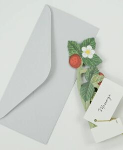 Carte Pop Up Fraise