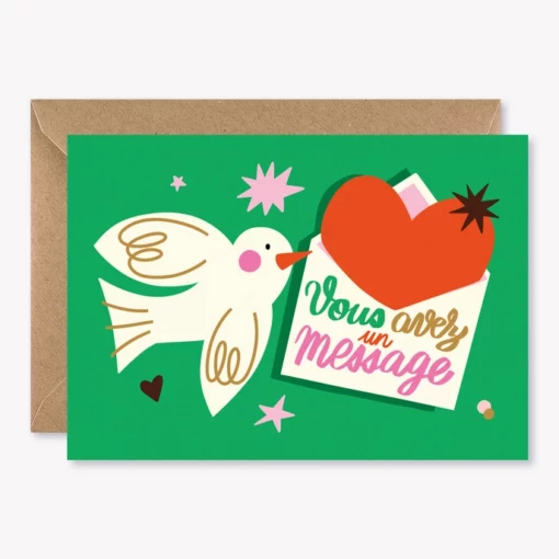 Carte Vous avez un message Lulu la nantaise