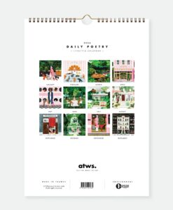Calendrier 2026 All the Ways To Say – Daily Poetry