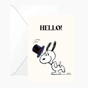Carte Snoopy ‘Hello’