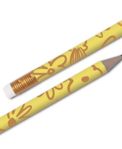 Crayon à papier Big Flowers jaune