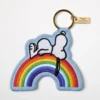 Porte-clé brodé Snoopy – Arc-en-ciel