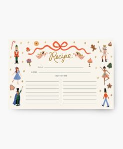 Fiches recettes Rifle Paper Co – Casse-Noisettes (set de 12)