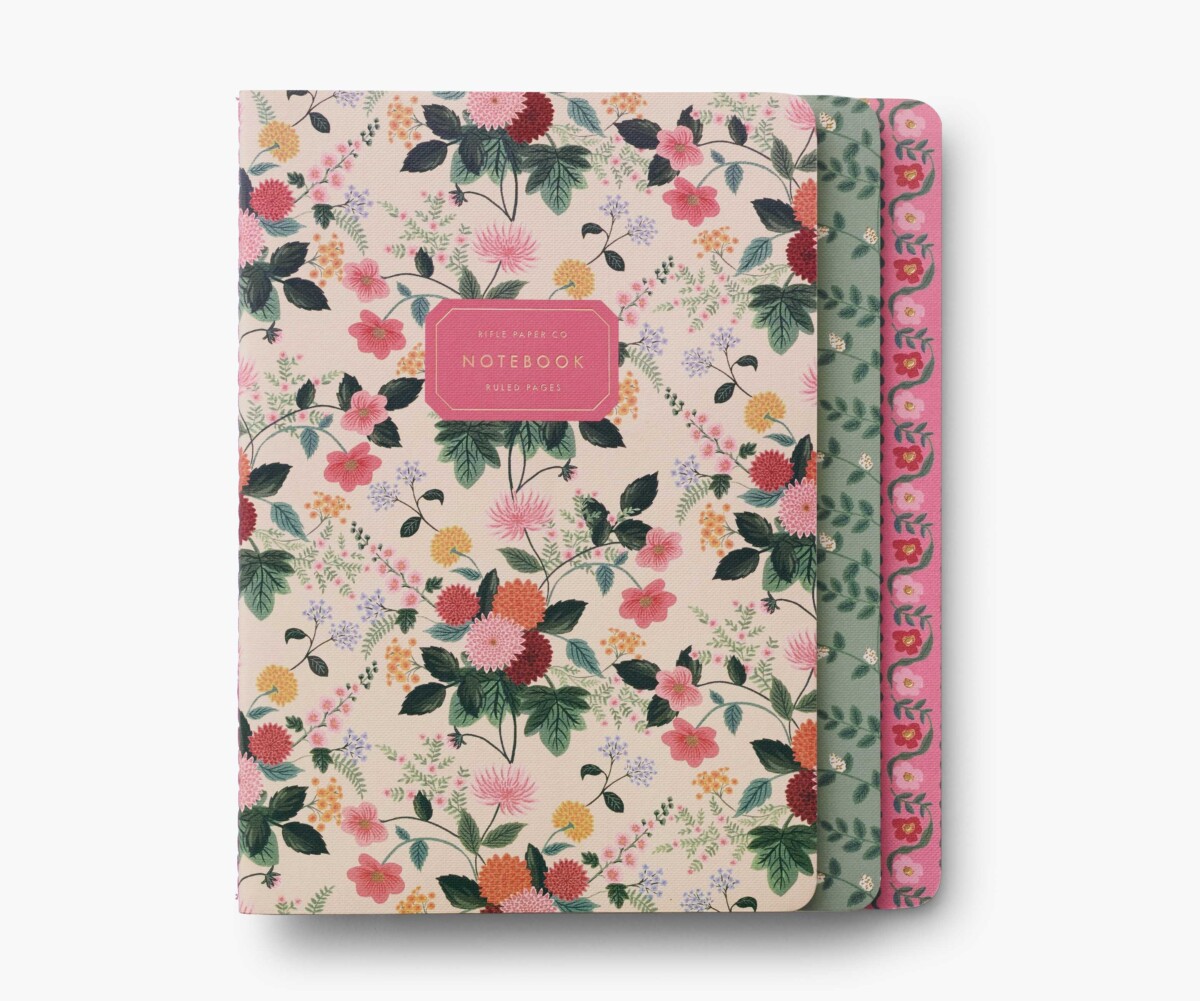 Set de 3 carnets Rifle Paper Co – Dahlia