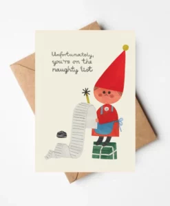 Carte Noël Liste des méchants Daria Solak