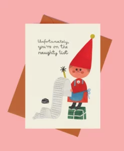 Carte Noël Liste des méchants Daria Solak