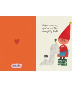 Carte Noël Liste des méchants Daria Solak