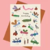Carte anniversaire Insectes Daria Solak
