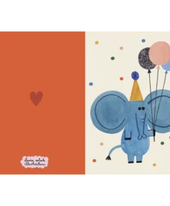 Carte Party Elephant Daria Solak