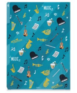 Chemise A4 avec 3 onglets Instruments – Midori