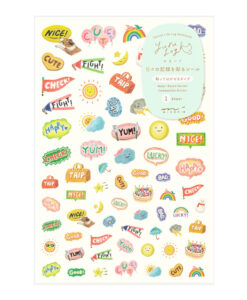 Pochette de stickers Yuru Log Midori – Sentiments