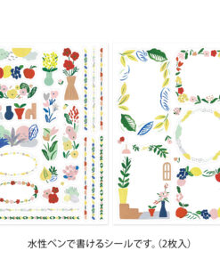 Pochette de stickers Yuru Log Midori – Textile